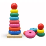Wooden Rainbow Tower